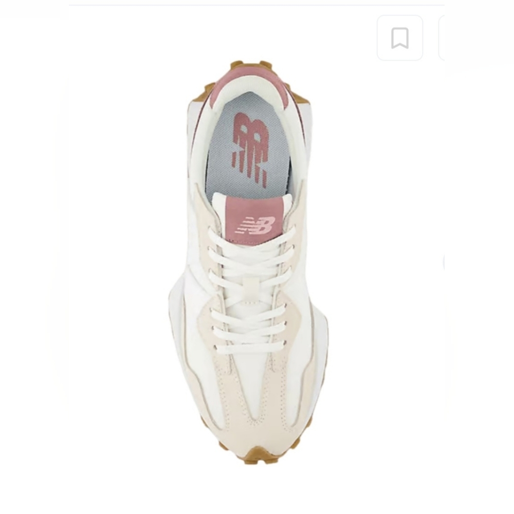 New Balance327 "White/Pink" Sneakers - Picture 2 of 10